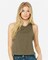 BELLA + CANVAS Women’s Racerback Cropped Tank Top Lightweight Fitted Sleeveless Crop Top for Casual Wear